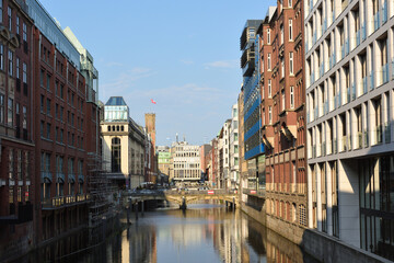 Fototapeta premium brücke über alster in hamburg 
