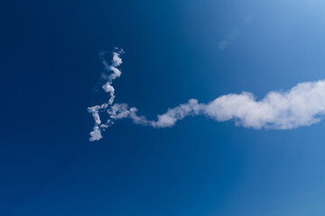 Fototapeta na wymiar rocket cloud