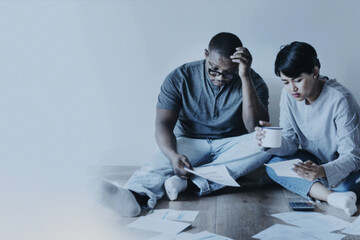 Couple managing the debt during coronavirus pandemic