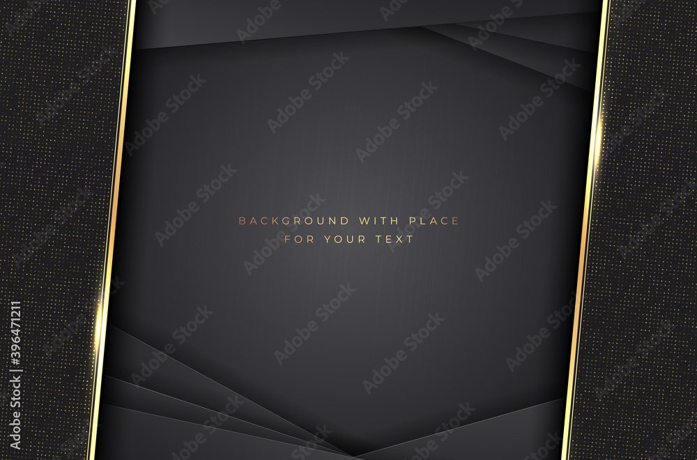 Poster abstract shiny and dark background with copy space