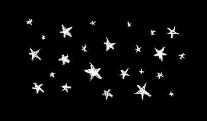 card banner poster design abstract sky stars, simple Nature chalk doodle lines scandinavian style background grunge texture. Nursery decor trend of the season, black white