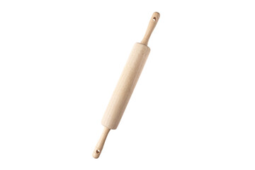 Rolling Pin For Baking Isolated On White