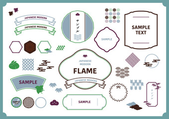 和モダン　和風　フレーム　JAPANESE
