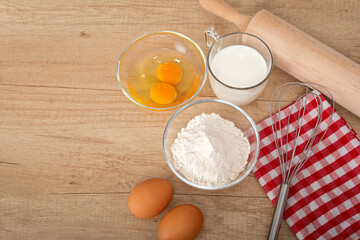 Homemade gingerbread ingredients