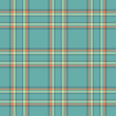 Plaid seamless pattern. Vector background of textile ornament. Flat fabric design.