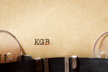 KGB word view - obrazy, fototapety, plakaty