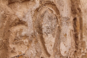 ancient writing on the walls in Karnak temple Egypt