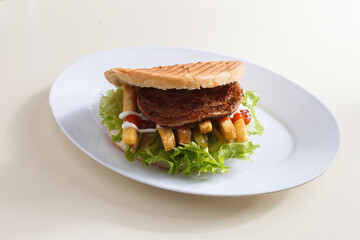 Fast Food Hamburger