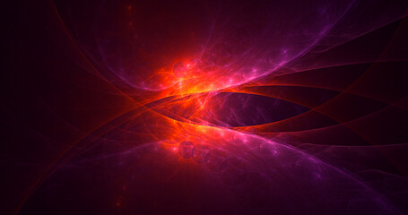 3D rendering abstract technology fractal background