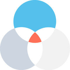 
Overlap Flat Vector Icon 
