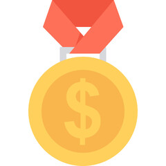 
Dollar Flat Vector Icon
