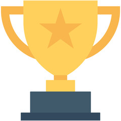 
Trophy Flat Vector Icon
