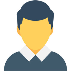 
Student Flat Vector Icon
