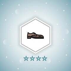     shoe   vector icon modern