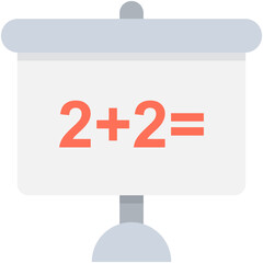 
Basic Maths Flat Vector Icon
