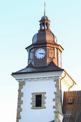 Obraz premium MIETUSTWO, POLAND - NOVEMBER 21, 2020: Church of the Blessed Virgin Mary Queen of Poland 