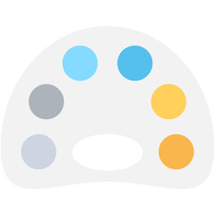 
Paint Palette Flat Vector Icon
