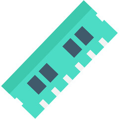 
Computer Ram Flat Vector Icon

