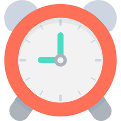 alarm clock flat icon