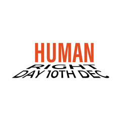 Design for celebration the Human Rights Day with recover better - stand up for human right theme.