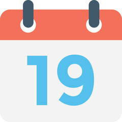 
Calendar Flat Vector Icon
