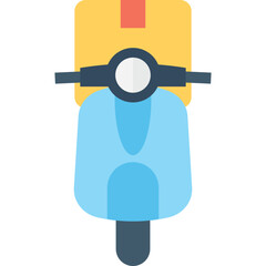 
Cargo Bike Flat Vector Icon
