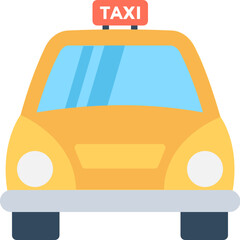 
Taxi Flat Vector Icon 
