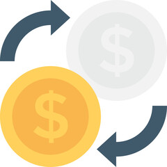 
Dollar Flat Vector Icon

