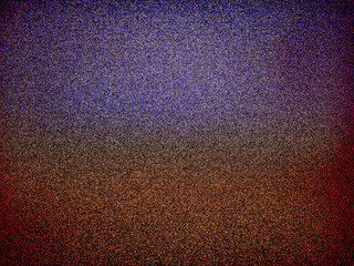 Purple and orange shaded static film grain background