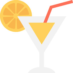 
Lemonade Flat Vector Icon 
