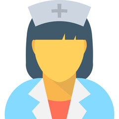 Nurse Flat Vector Icon