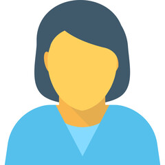 
Receptionist Flat Vector Icon
