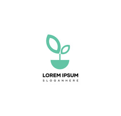 Agriculture plant logo design. Nature logo design vector, green leaf vector symbol