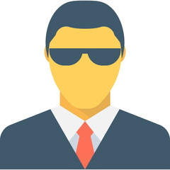 
Gentleman Flat Vector Icon
