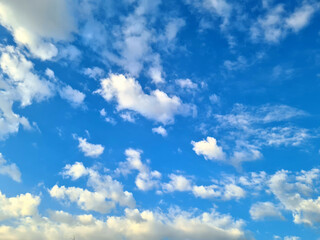 Blue sky and clouds background