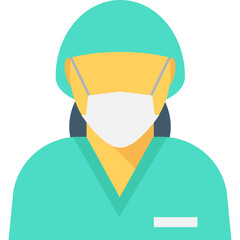 
Surgeon Flat Vector Icon
