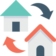 
Villa Flat Vector Icon
