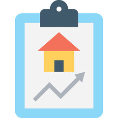 
Property Paper Flat Vector Icon 
