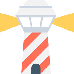 
Lighthouse Flat Vector Icon
