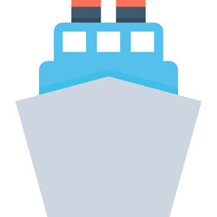 
Ship Flat Vector Icon
