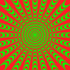 Fototapeta na wymiar Optical illusion. Vector bright colored background.
