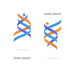 trendy abstract, vibrant and colorful icon, element logo.