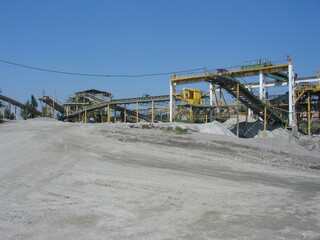 Quarry for the extraction of stone, Kiev region, Ukraine.