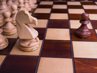 chess game concept for competition idea and strategy