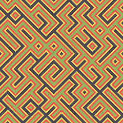 Abstract Geometric Pattern generative computational art illustration