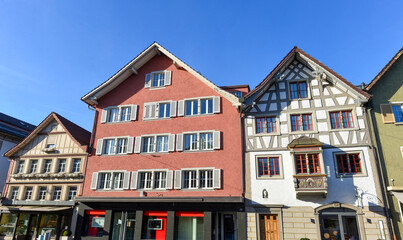 Fototapeta premium Stadtzentrum von Gossau SG