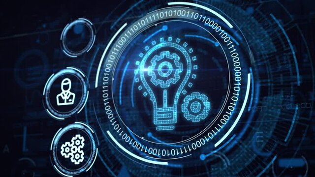 Business, Technology, Internet and network concept. Automation Software Technology Process System.
