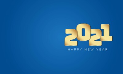 2021 Happy New Year Background Design. Greeting Card, Banner, Poster.