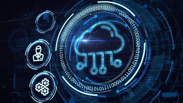 Cloud computing concept. Business, technology, internet and networking concept.