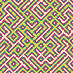 Abstract Geometric Pattern generative computational art illustration